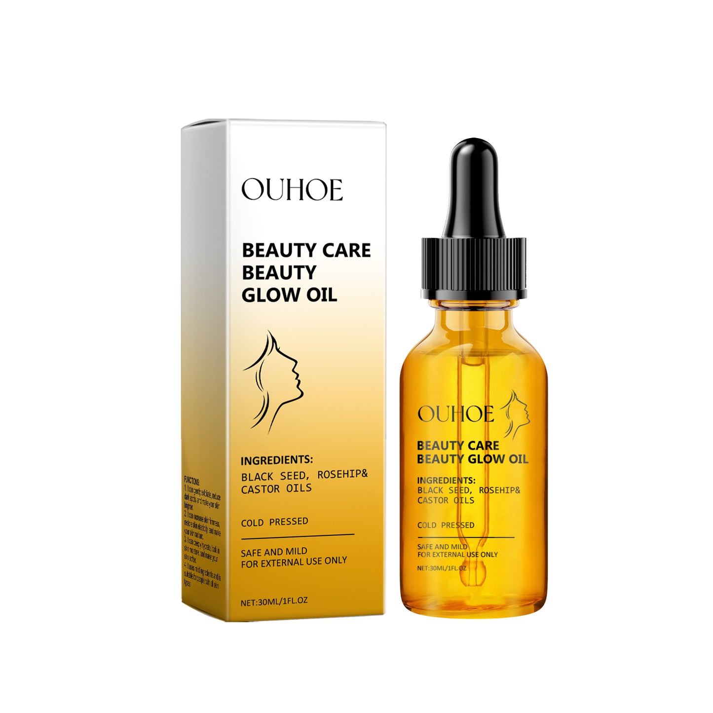 Facial Moisturizing Oil with Rosehip & Black Seed Oil - 30ml