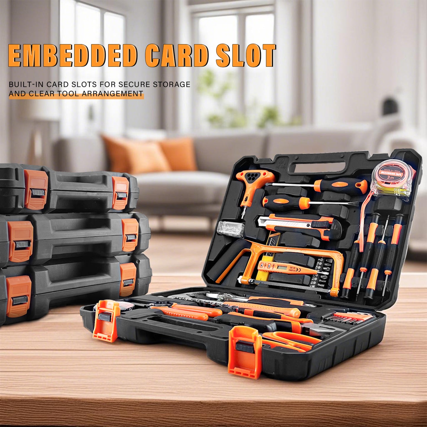 95 Piece Tool Set with Toolbox - Hand Tools, Wrench, Screwdriver & More