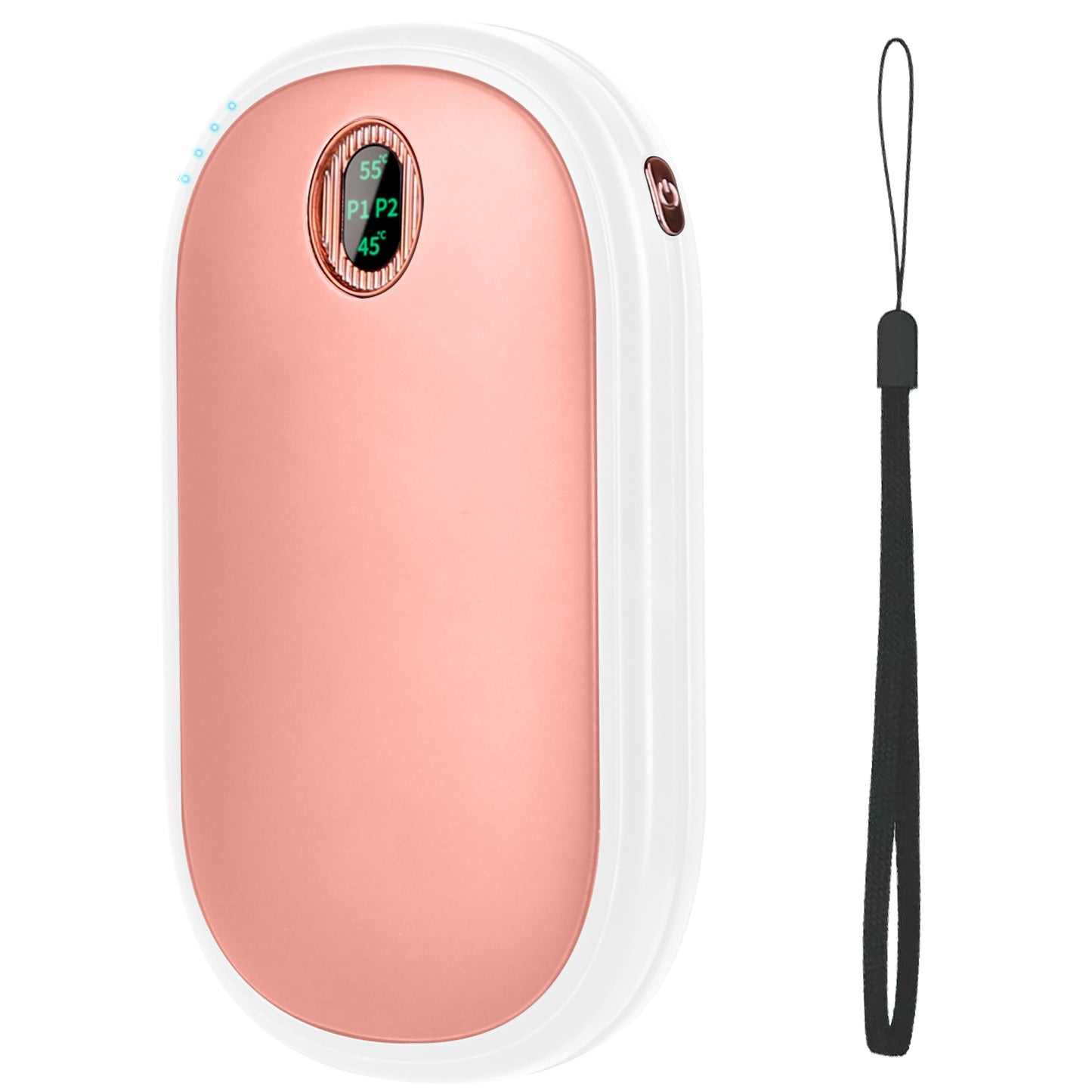 Rechargeable Hand Warmer - Portable Power Bank with Digital Display