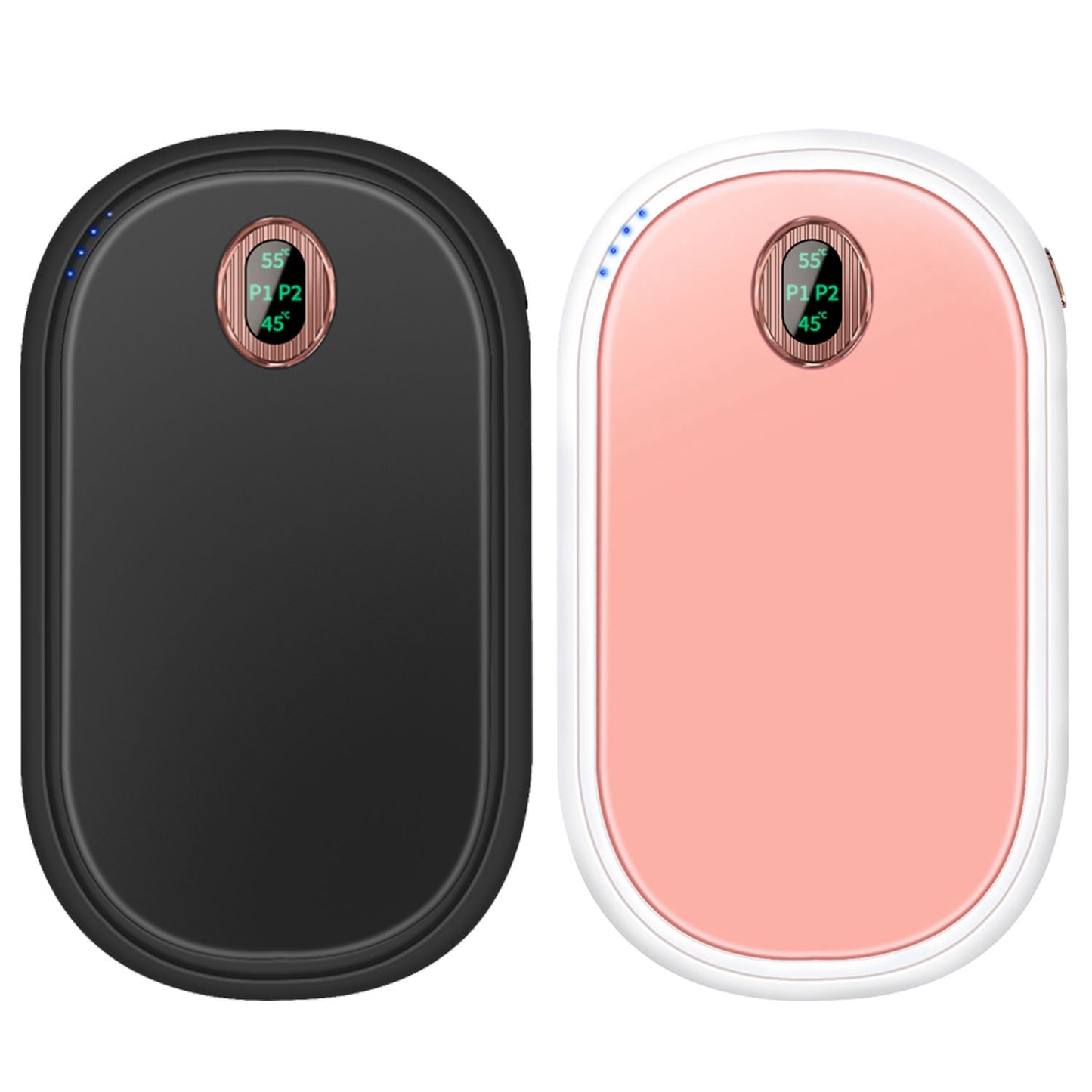 Rechargeable Hand Warmer - Portable Power Bank with Digital Display