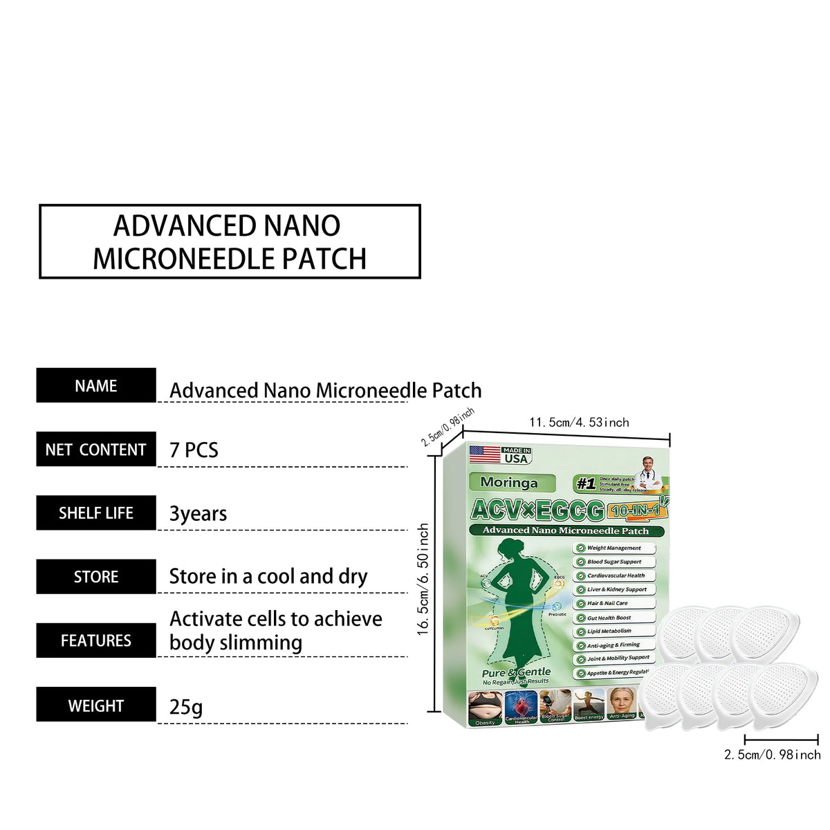 Body Slimming Patch - 7 Pieces