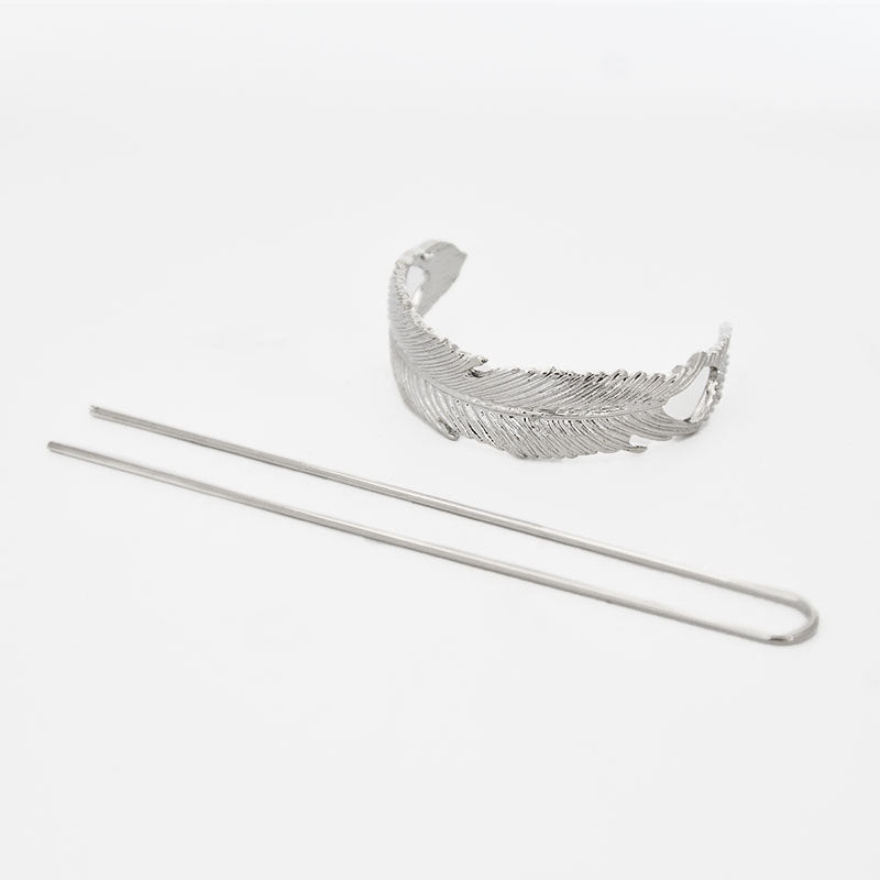 European and American Retro Alloy Leaf Hairpin Hair Accessory - Multiple Colors