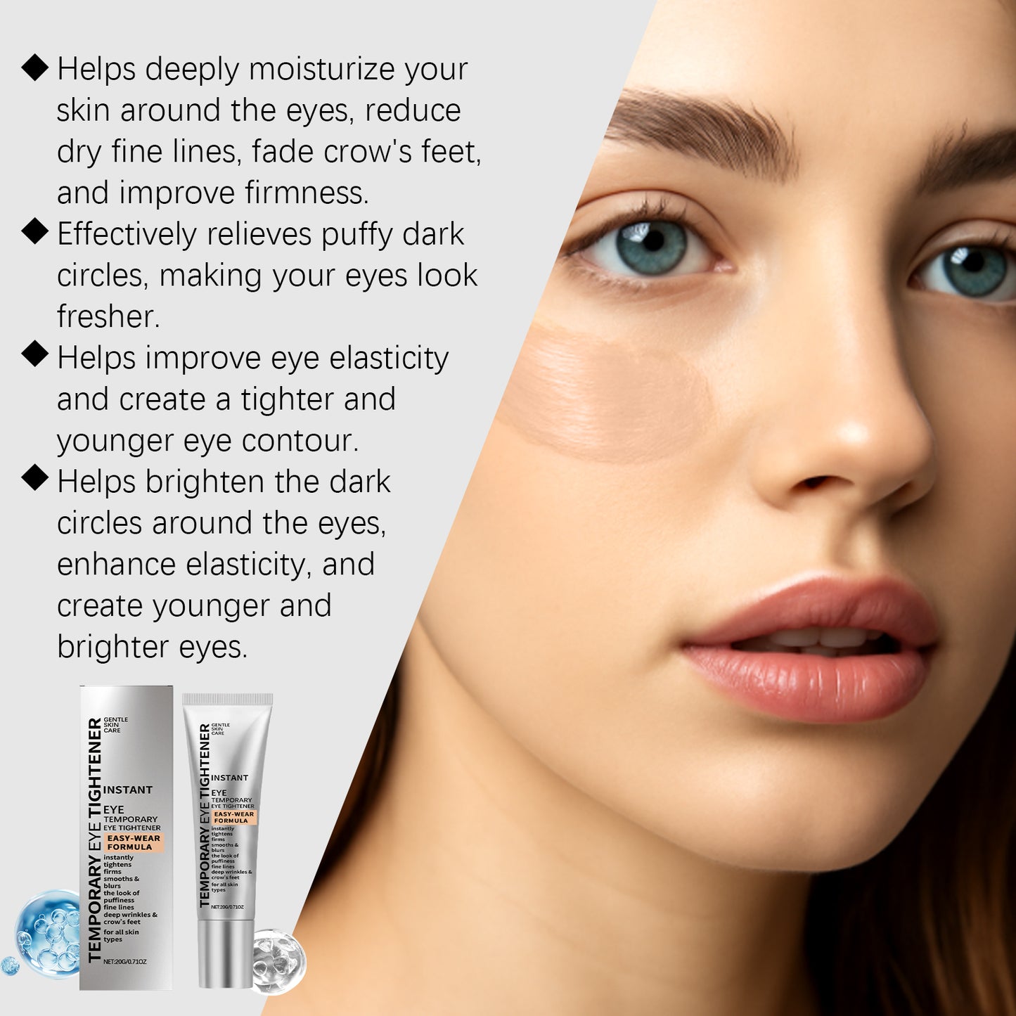 Moisturizing Eye Cream for Dark Circles and Fine Lines - Daily Eye Care