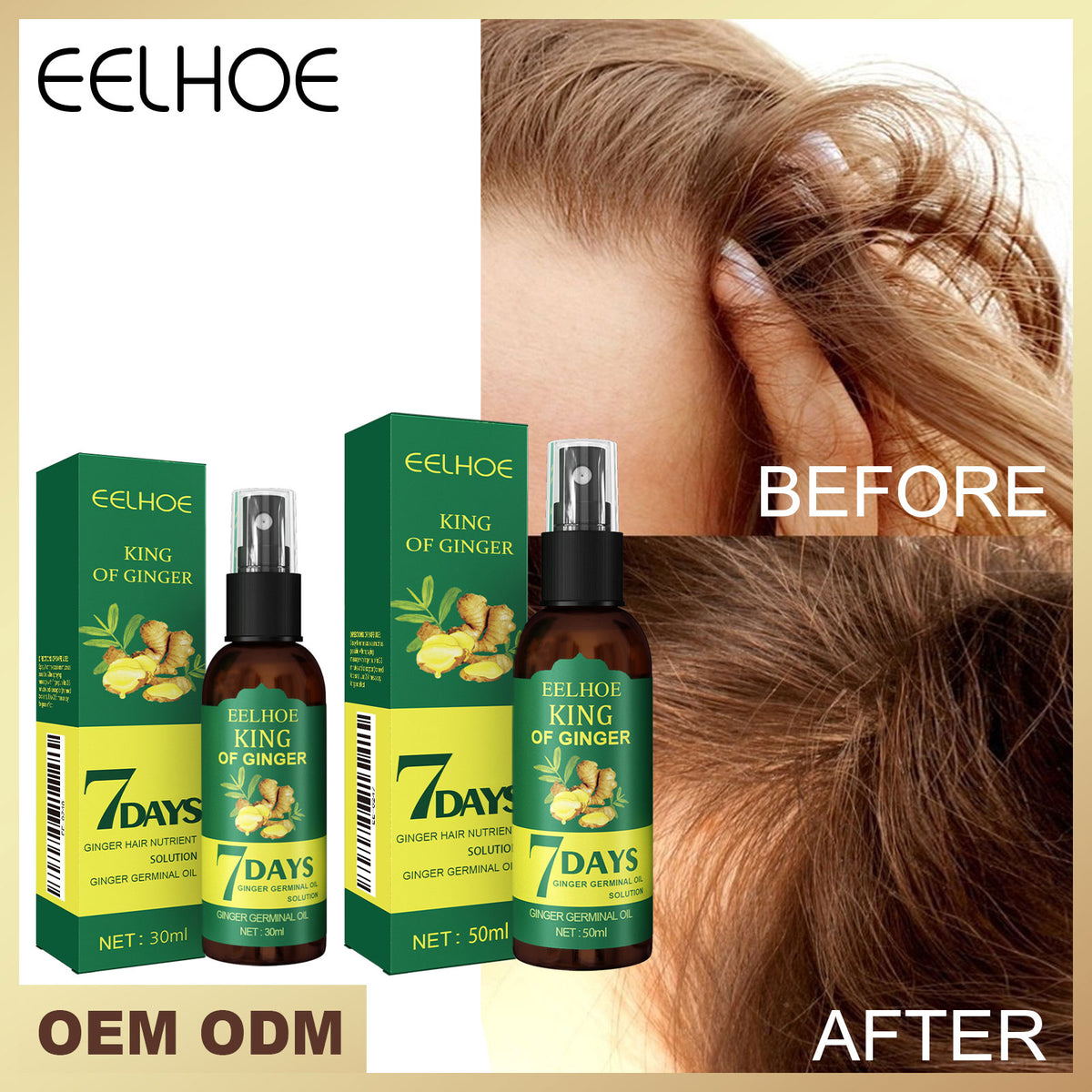 Ginger Strengthening Hair Root Spray 30ml