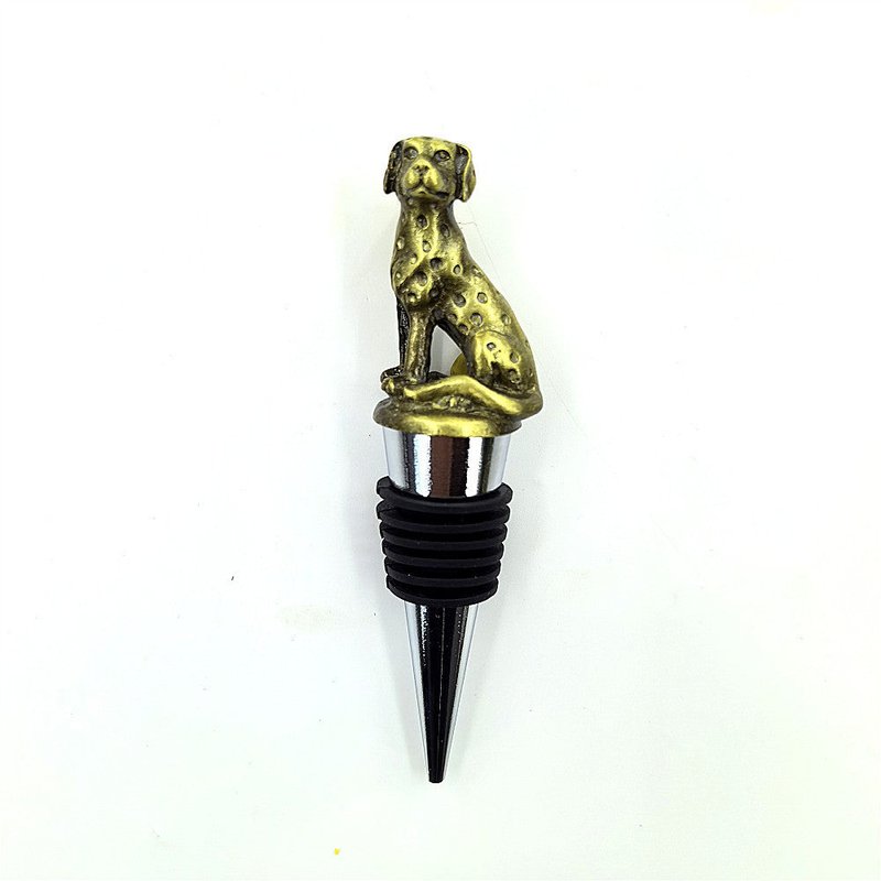 Creative Alloy Small Animal Wine Stopper - Set of 1, Decorative Home Bar Accessory