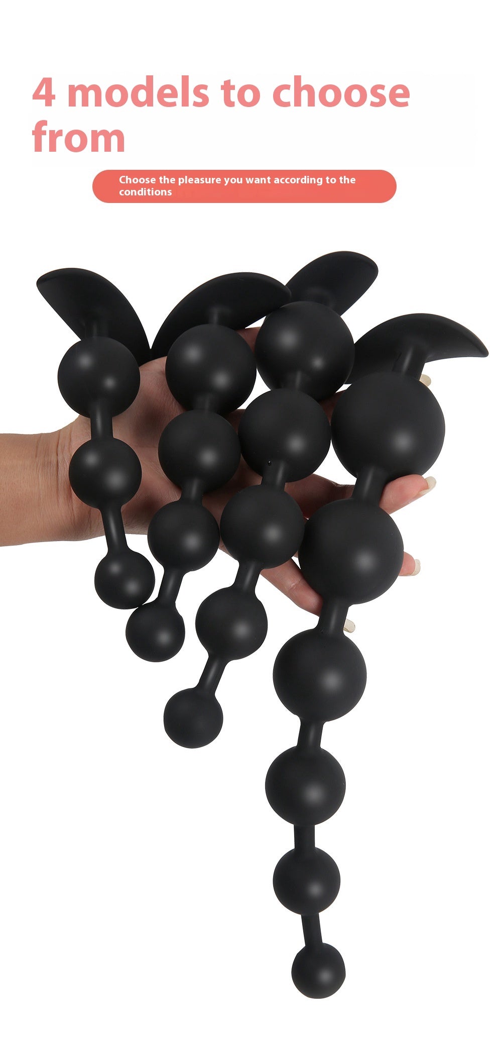 Silicone Bead Butt Plug Water Drop - Adult Wellness Sex Toy