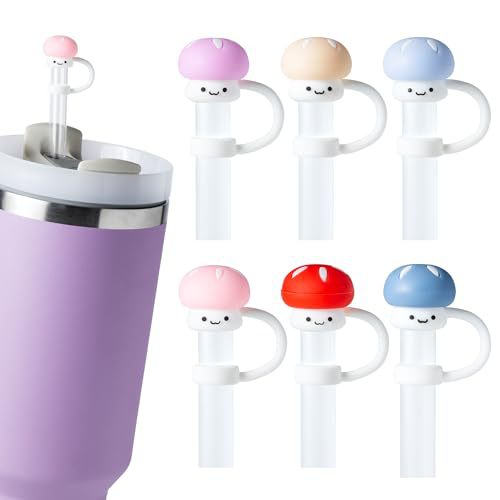 40 Oz Glass Straw Cover Set - Heavy Duty Plastic Protectors for Drinks