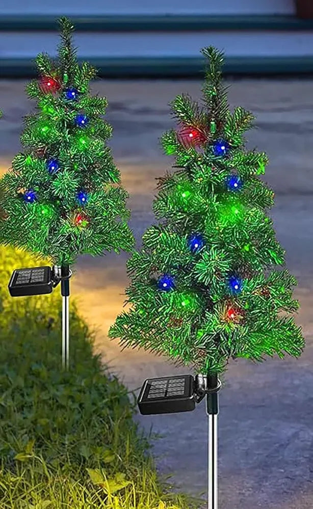 Solar Christmas Pathway Lights - Waterproof Outdoor Decorations