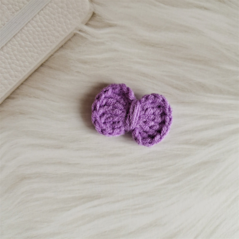 Wool Hair Bow Hairpin Handmade Hair Accessory for Women and Kids
