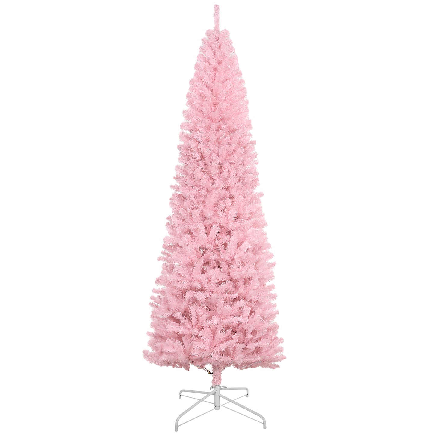 8-Foot Pink Artificial Christmas Tree with 1168 Realistic Branch Tips
