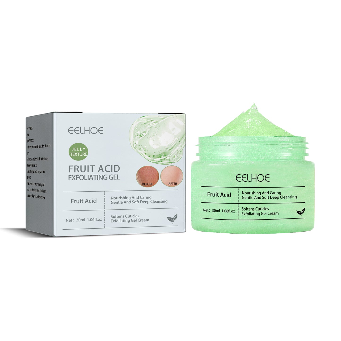 Hydroxy Acid Facial Exfoliating Gel - Deep Pore Cleansing & Skin Brightening