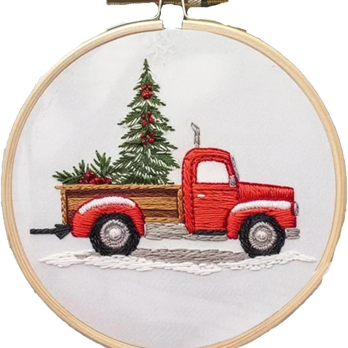 Embroidery Christmas Craft Kit - DIY Embroidery Material for Festive Decorations