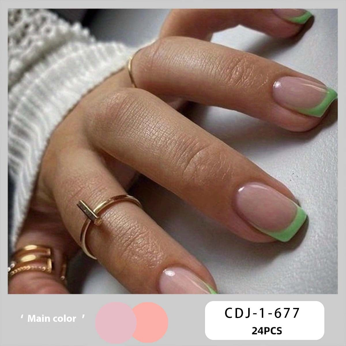 European, American & French Style Fake Nail Patch Set for Nail Art