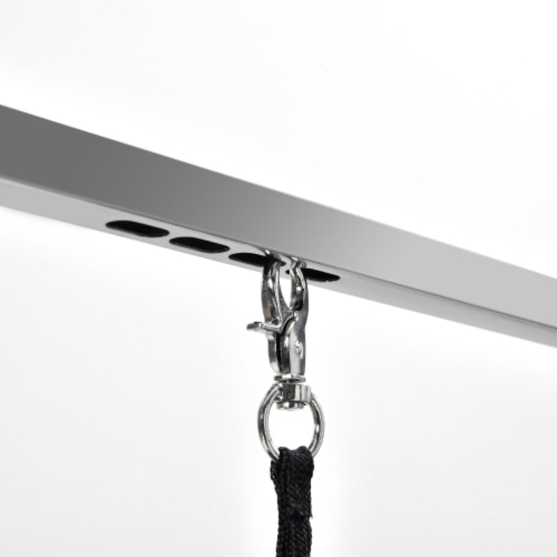 Dog Grooming Table with Stainless Steel Frame Rubber Surface Adjustable Arm