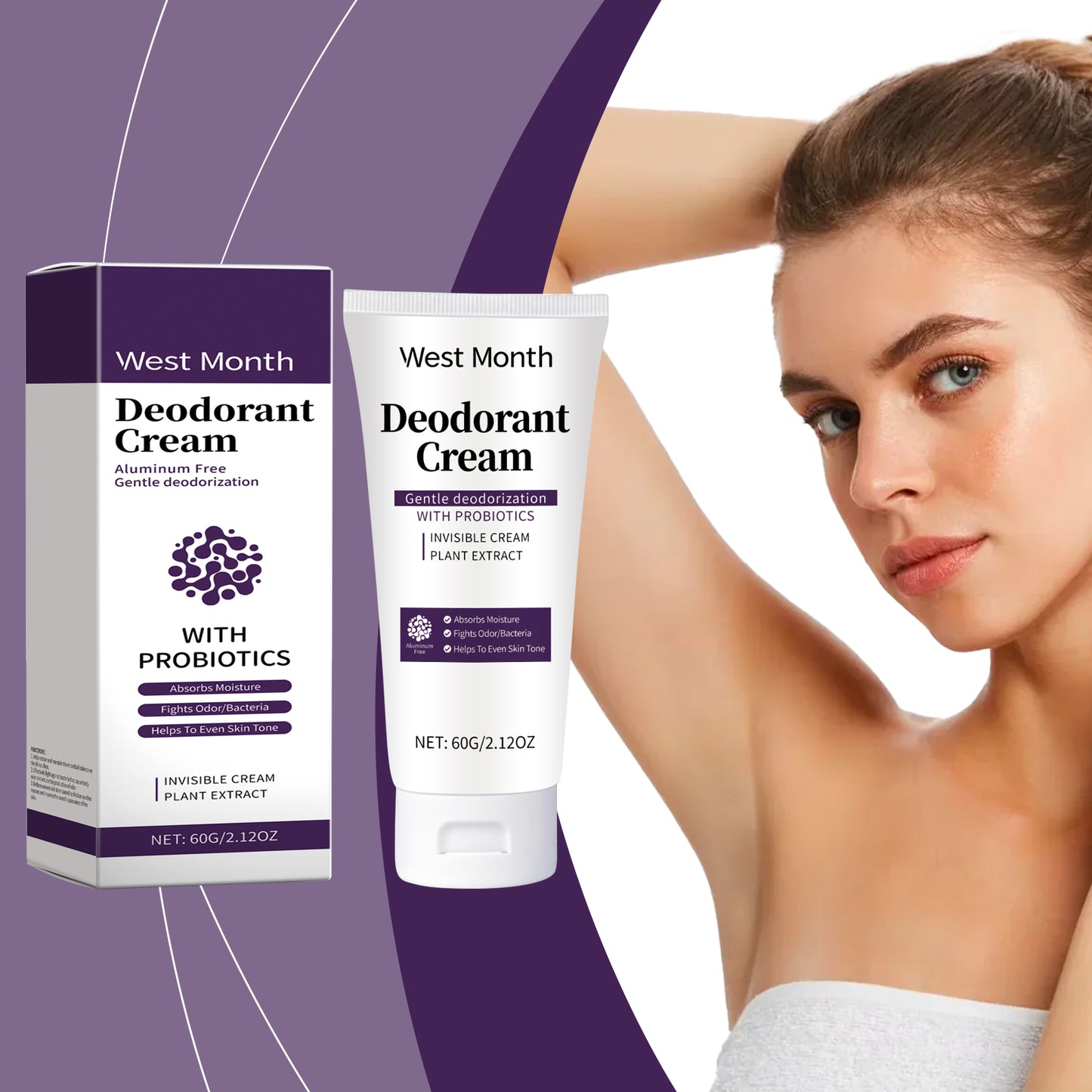 Moisturizing Niacinamide Body Care Cream - Refreshing Deodorizing Formula