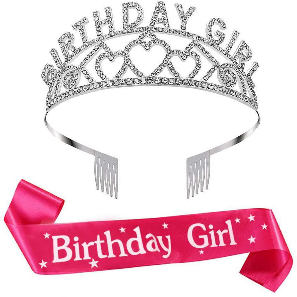 Diamond Crown Tiara Headband Party Decoration