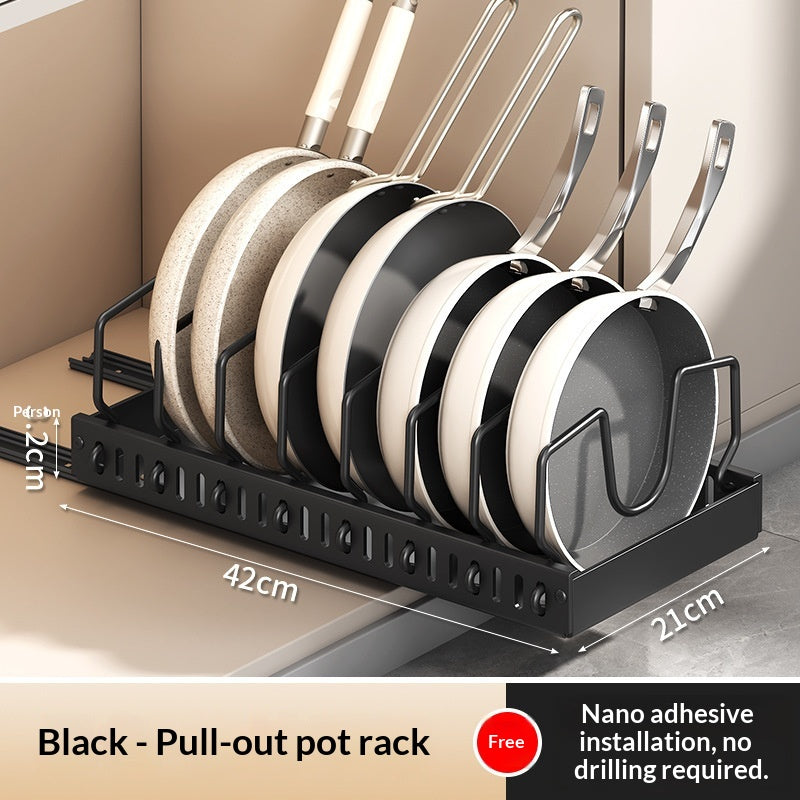 Adjustable Kitchen Storage Rack - Multi-Color Space Saver for Cabinets and Counters