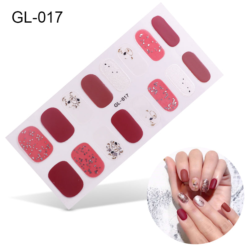 Laser Letters Nail Stickers Color Oil Film for Nail Art - Multiple Styles
