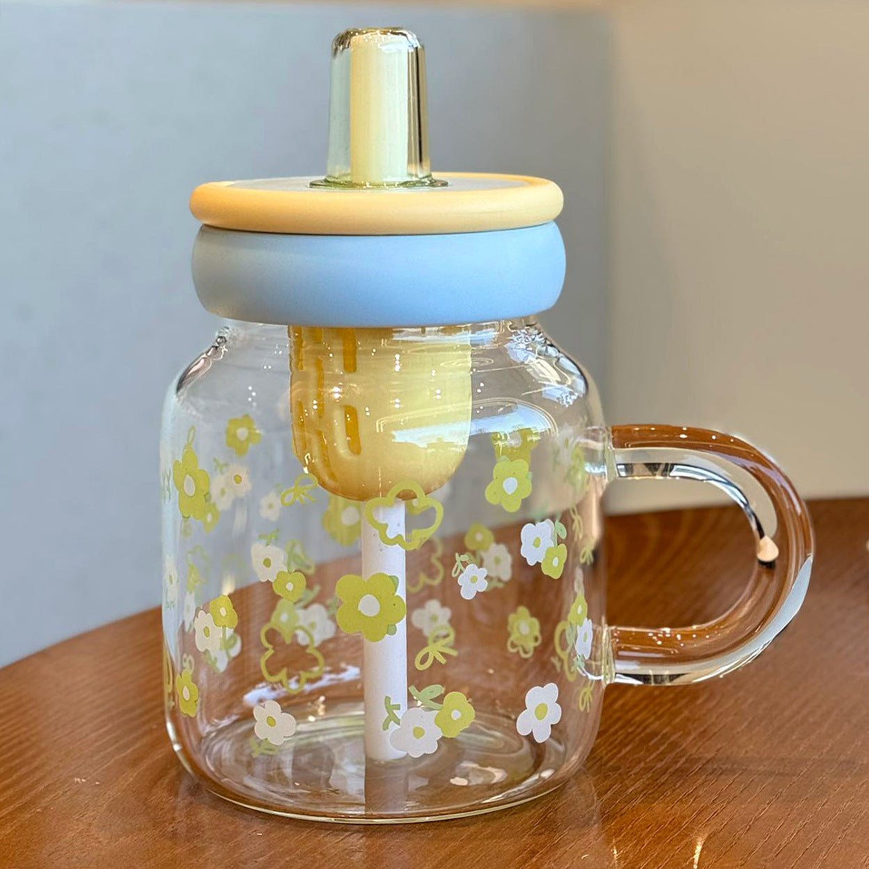 High-Temperature Resistant Borosilicate Glass Tea Water Cup 800ml | Multiple Colors
