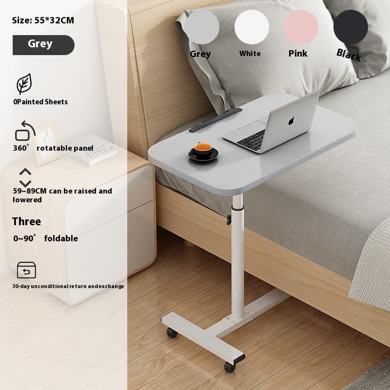 Adjustable Laptop Bedside Table - Portable, Rotating, Modern Design