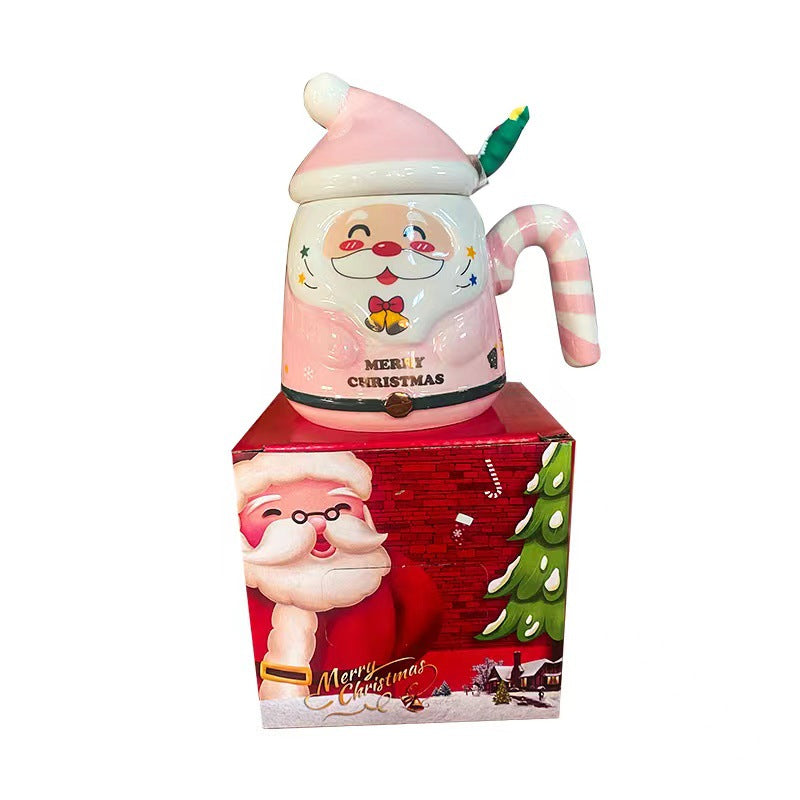 Ceramic Santa Claus Mug Christmas Holiday Drinkware Hand-Painted Gift