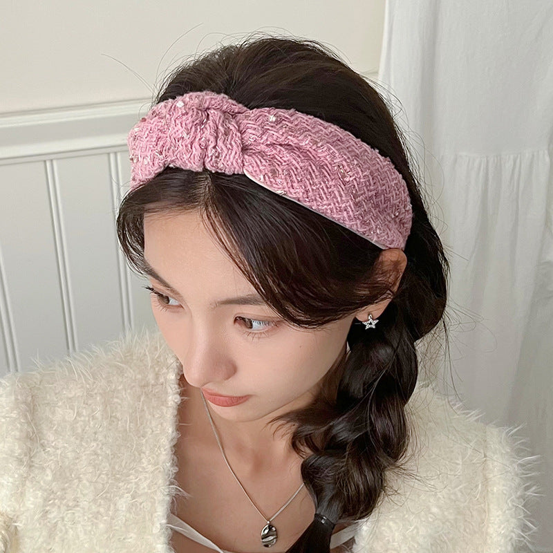 Korean Style Woolen Knotted Headband
