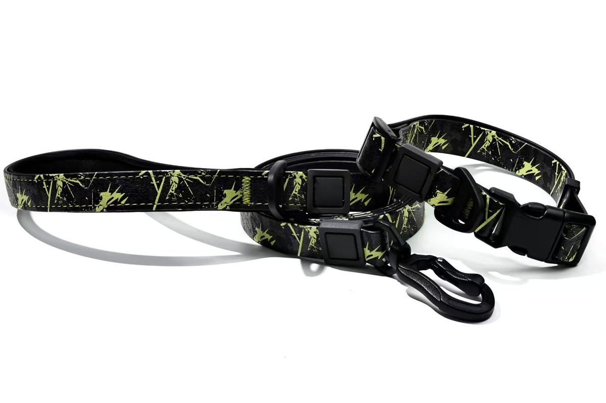 UV Printed Camouflage Embossed Pet Leash Set - Durable Outdoor Dog Accessory