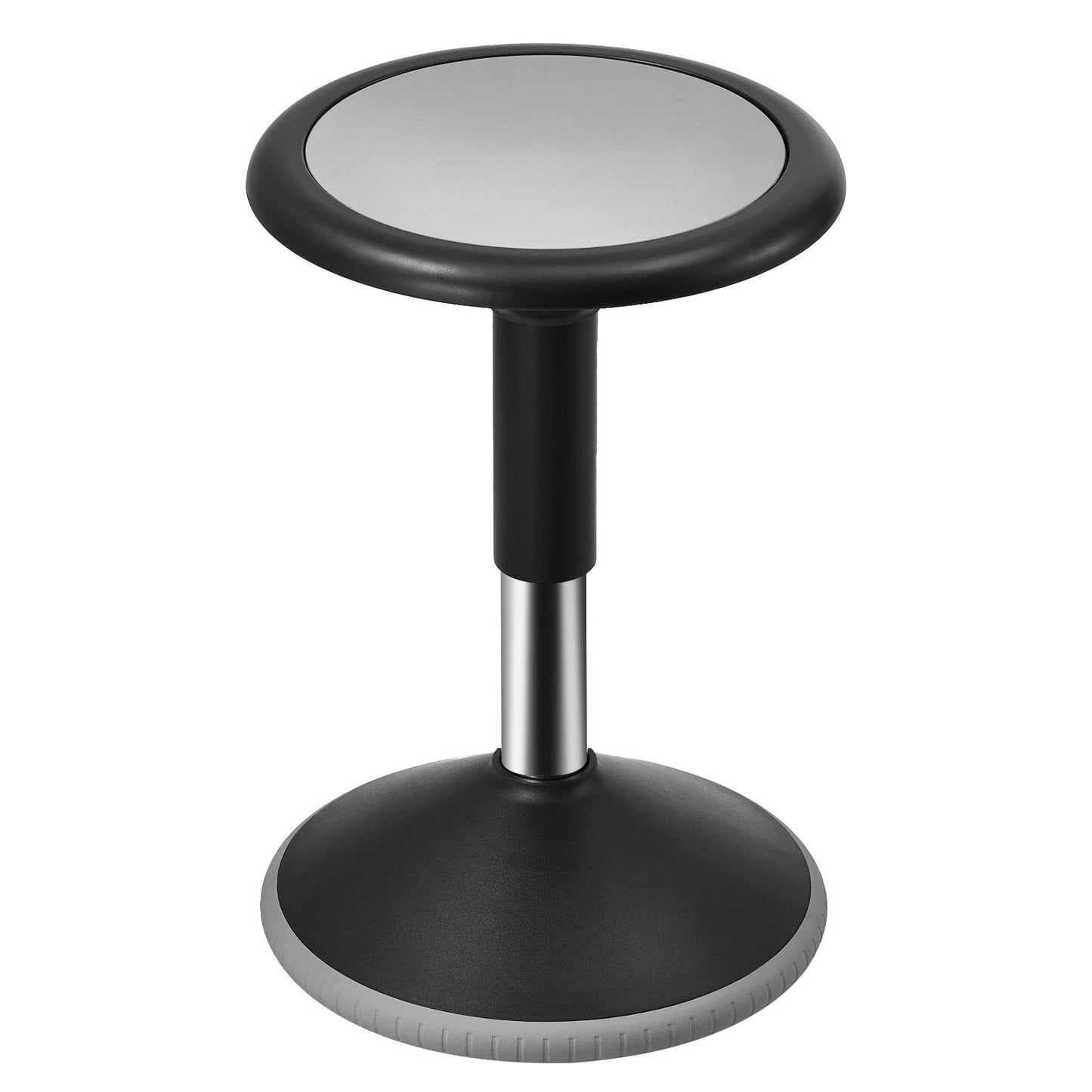 Height-Adjustable Wobble Chair for Active Sitting - Black