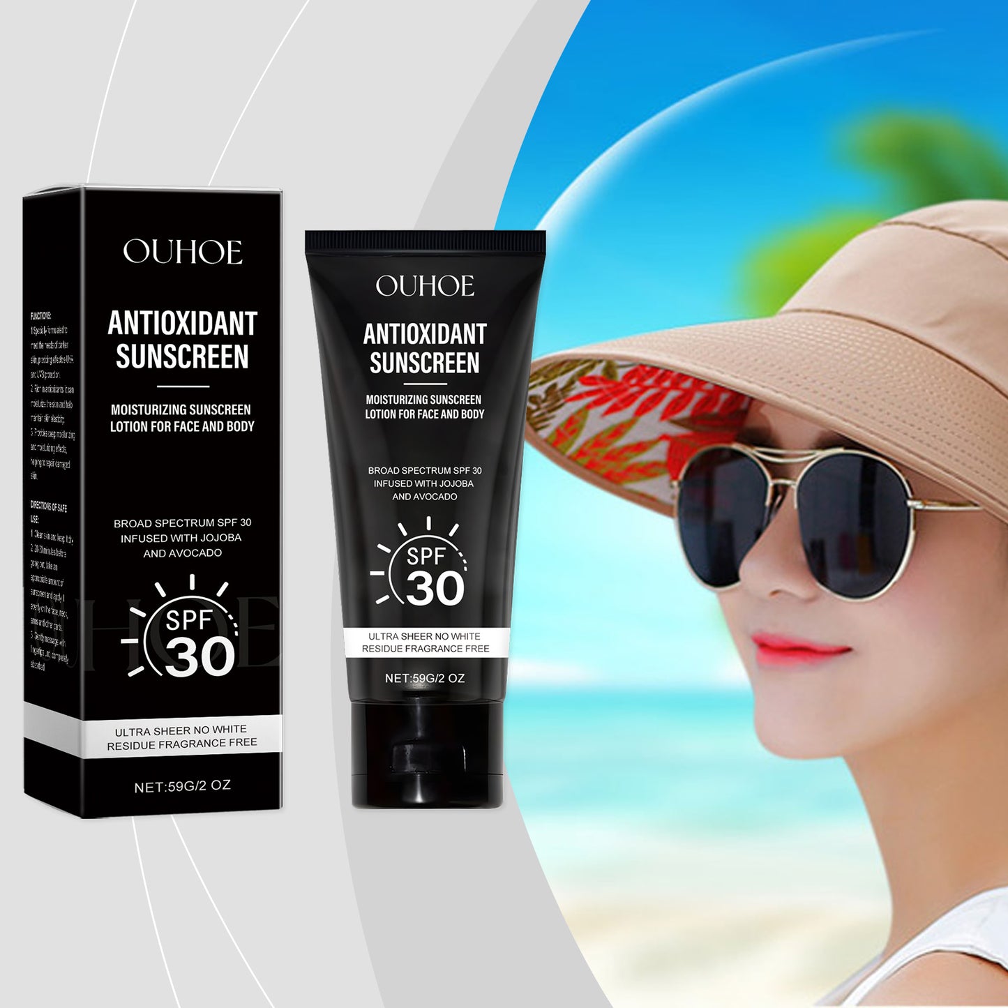 Moisturizing Face and Body Protection Cream with Aloe Vera