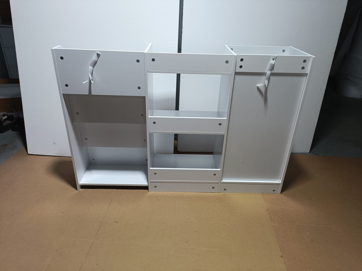 3-in-1 Kids Bookshelf and Toy Storage - White