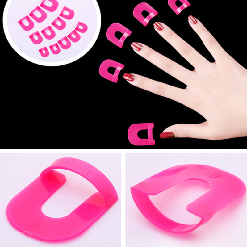 Gradient Nail Art Anti-overflow Protective Folder - Pink
