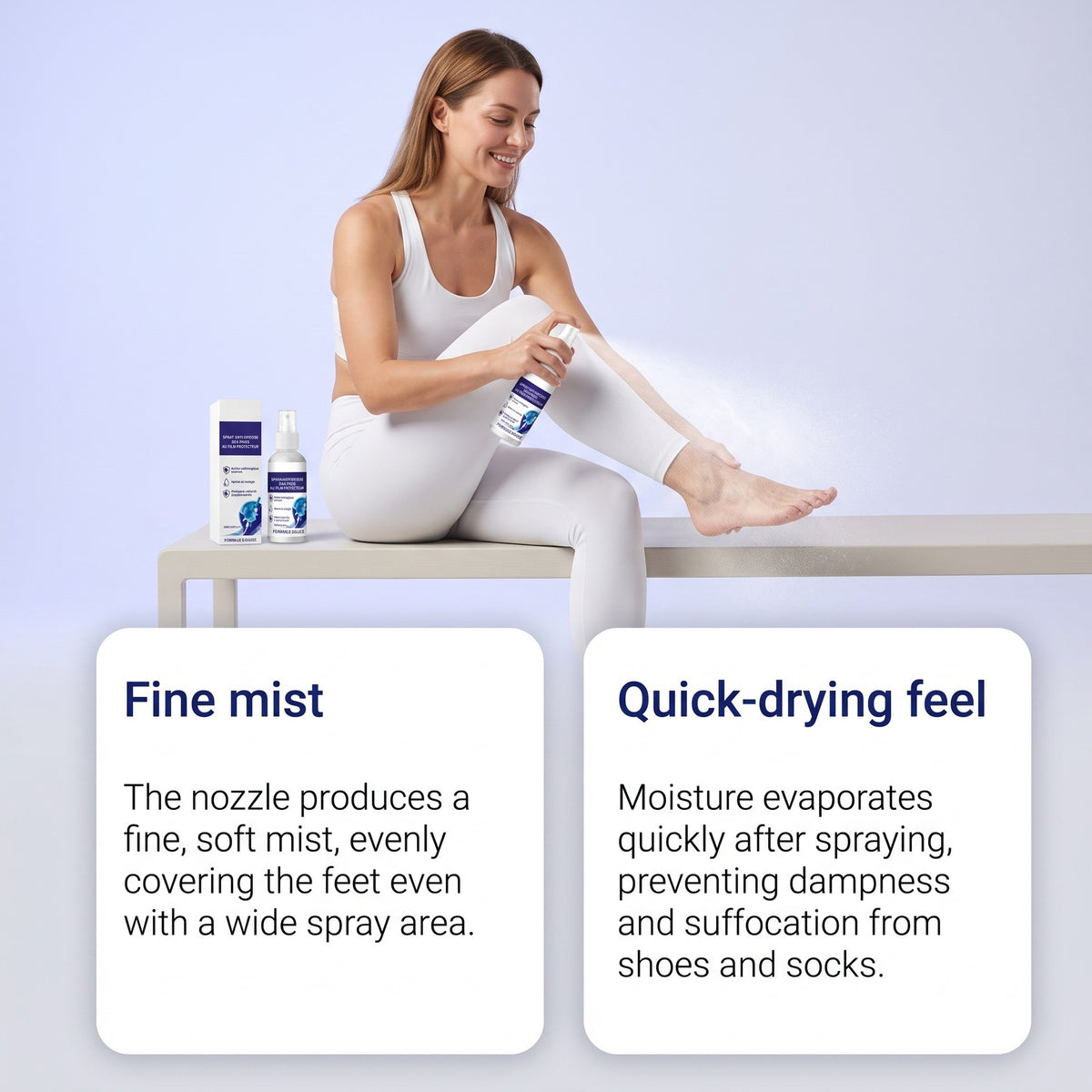 Foot Care Spray 30ml Antiseptic Foot Spray for Odor & Skin Protection