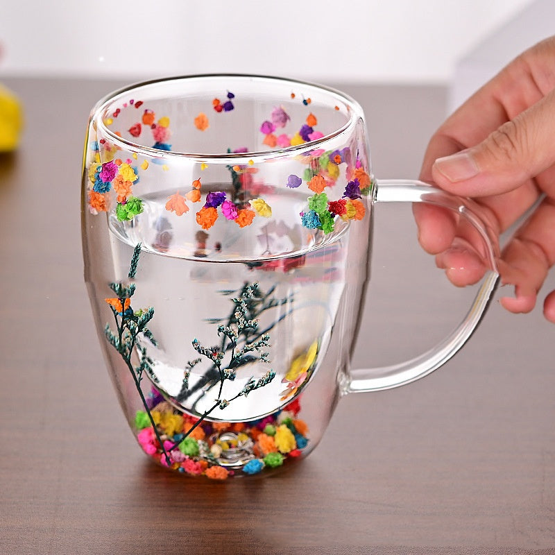 Heat-Resistant Double Layer Glass Cup 250ML Home Kitchen Drinkware