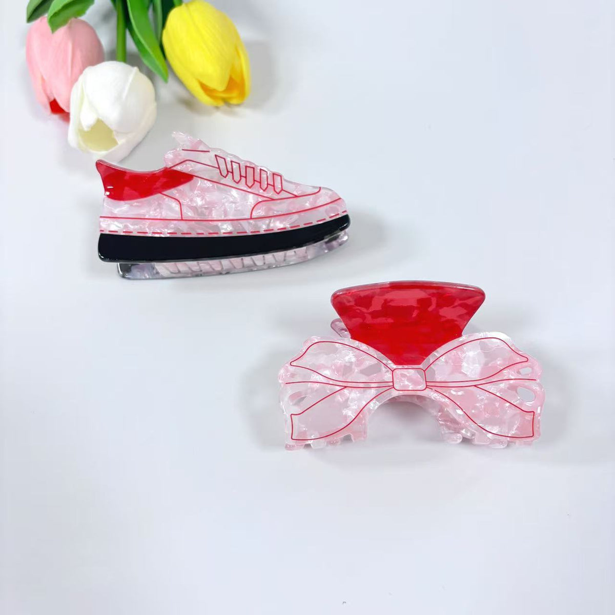 Glitter Bow Tie Hair Clip - Multiple Colors