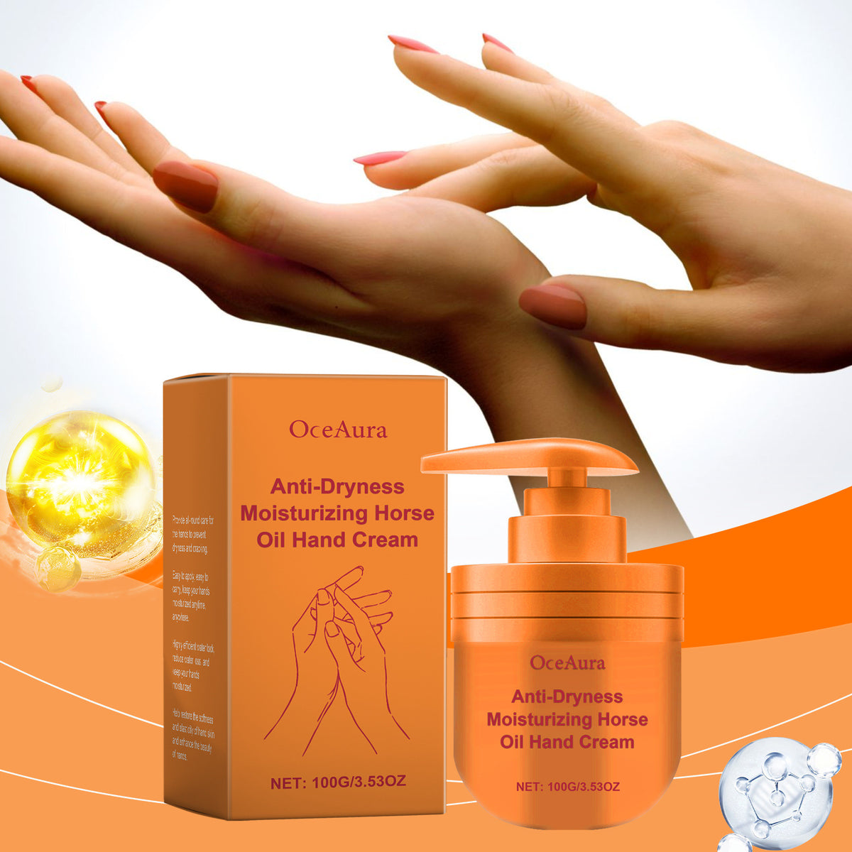 Mild Moisturizing And Nourishing Dry Hand Skin Hydrating Daily Apply