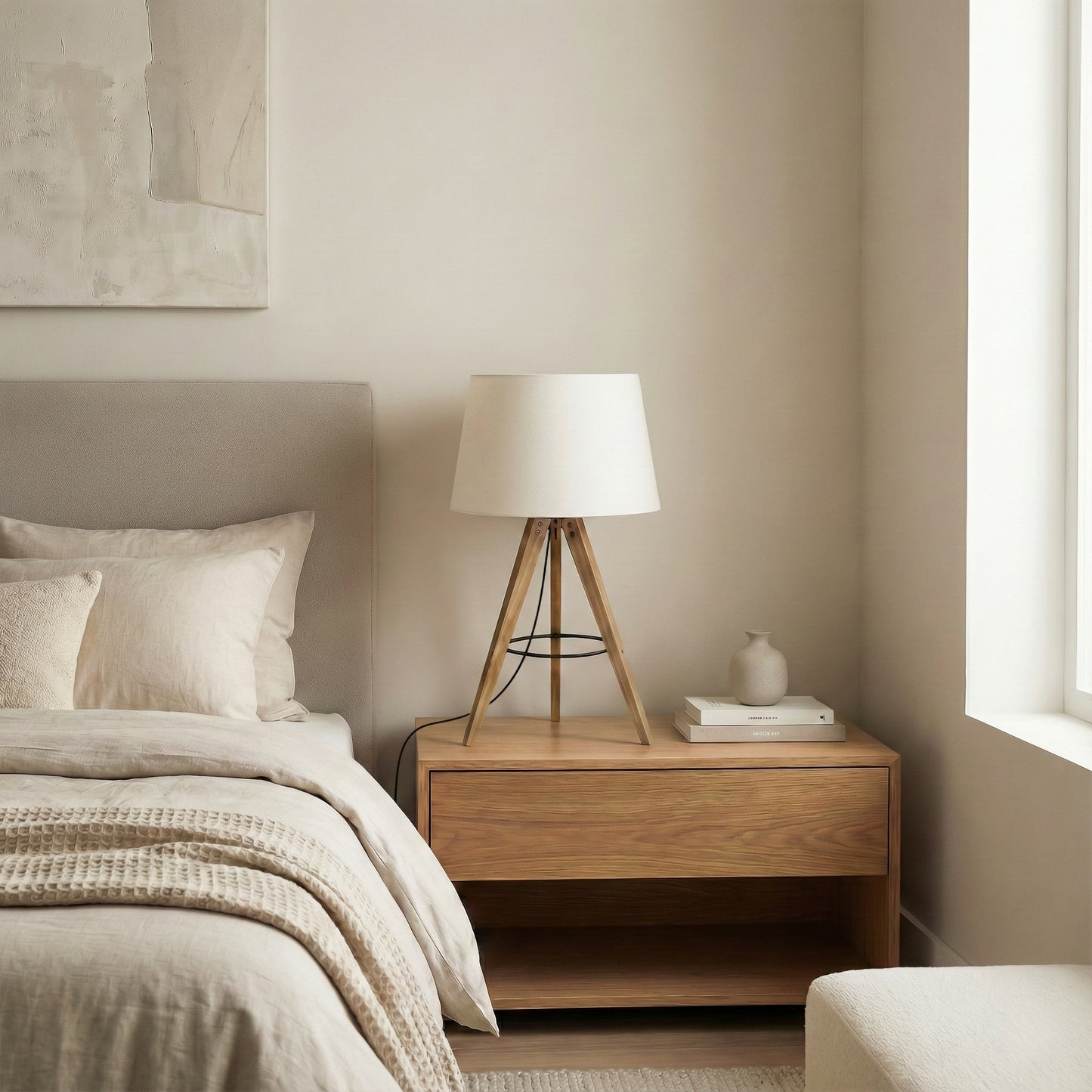 High Quality Hotel European Modern Bed Side Nightstand Decorative Led
