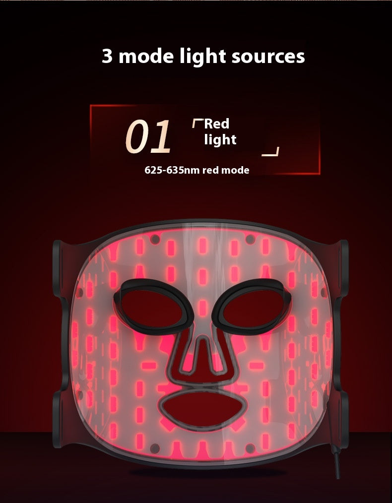 Photon Facial Mask LED Lamp for Skin Rejuvenation and Wrinkle Reduction