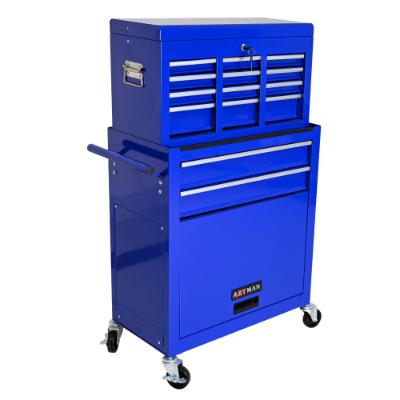 High Capacity Rolling Tool Chest with 8 Drawers and Lockable Storage