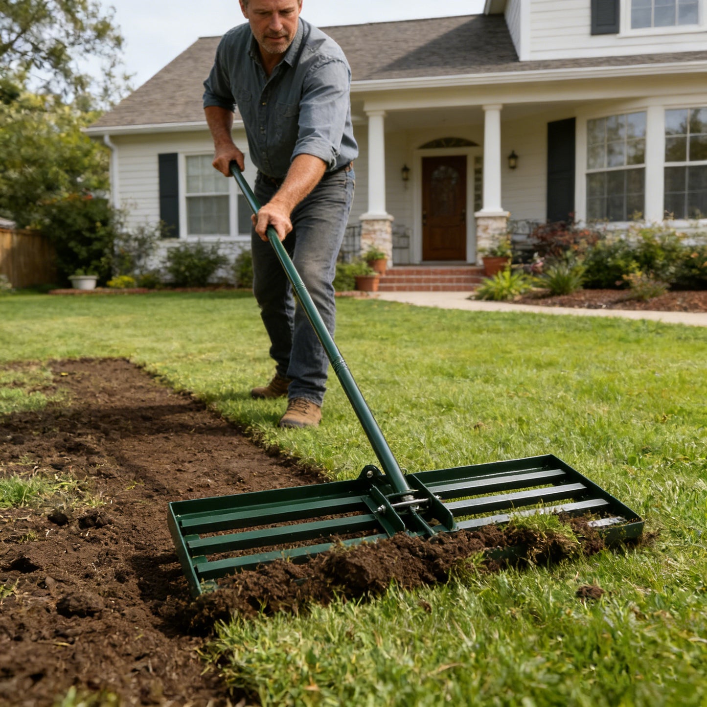 Garden Farmland Golf Course Compost Sand Leveling With 79.5 Long