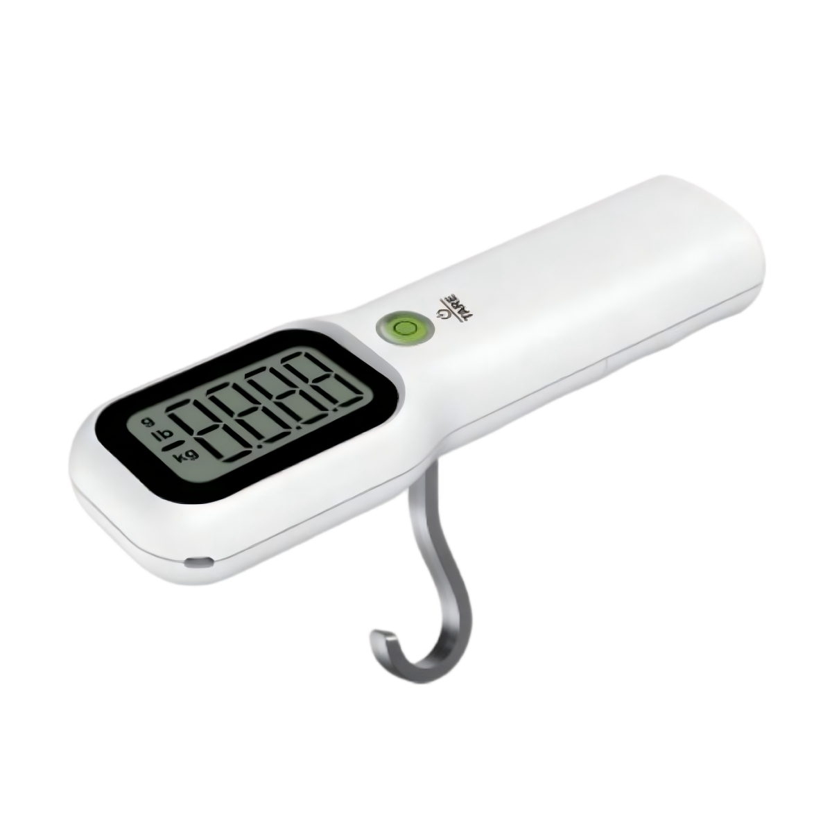 Portable Digital Luggage Scale with Retractable Hook, LCD Display, 66lbs Capacity