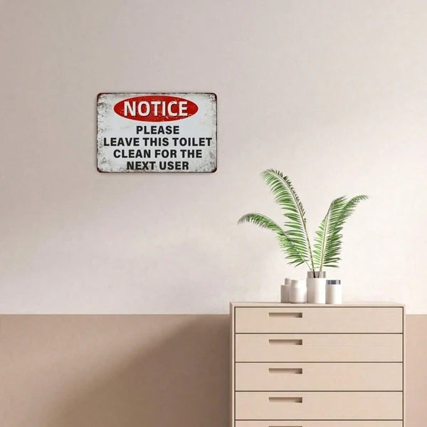Metal Tin Wall Sign - 20 cm x 20 cm Decorative Art