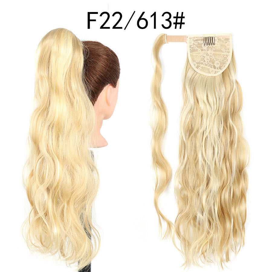 Curly Ponytail Hairpiece with Velcro Closure for Ladies - Multiple Colors