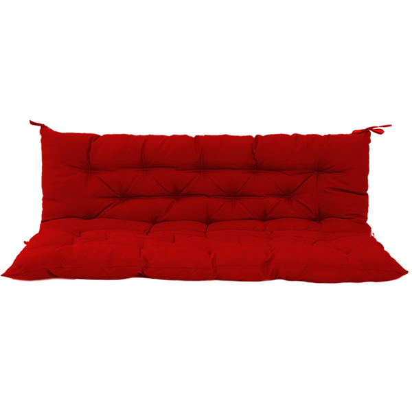 70-Inch Waterproof Porch Swing Cushion Replacement - Red