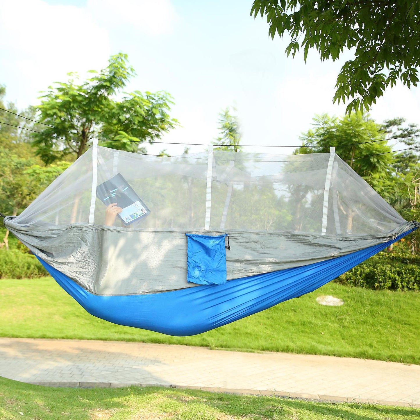 Outdoor Anti-Bug Hammock with Fine Mesh Mosquito Net