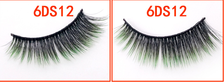Gradient Color 6D Mink Fake Eyelashes with Variety Styles for Dramatic Eye Look