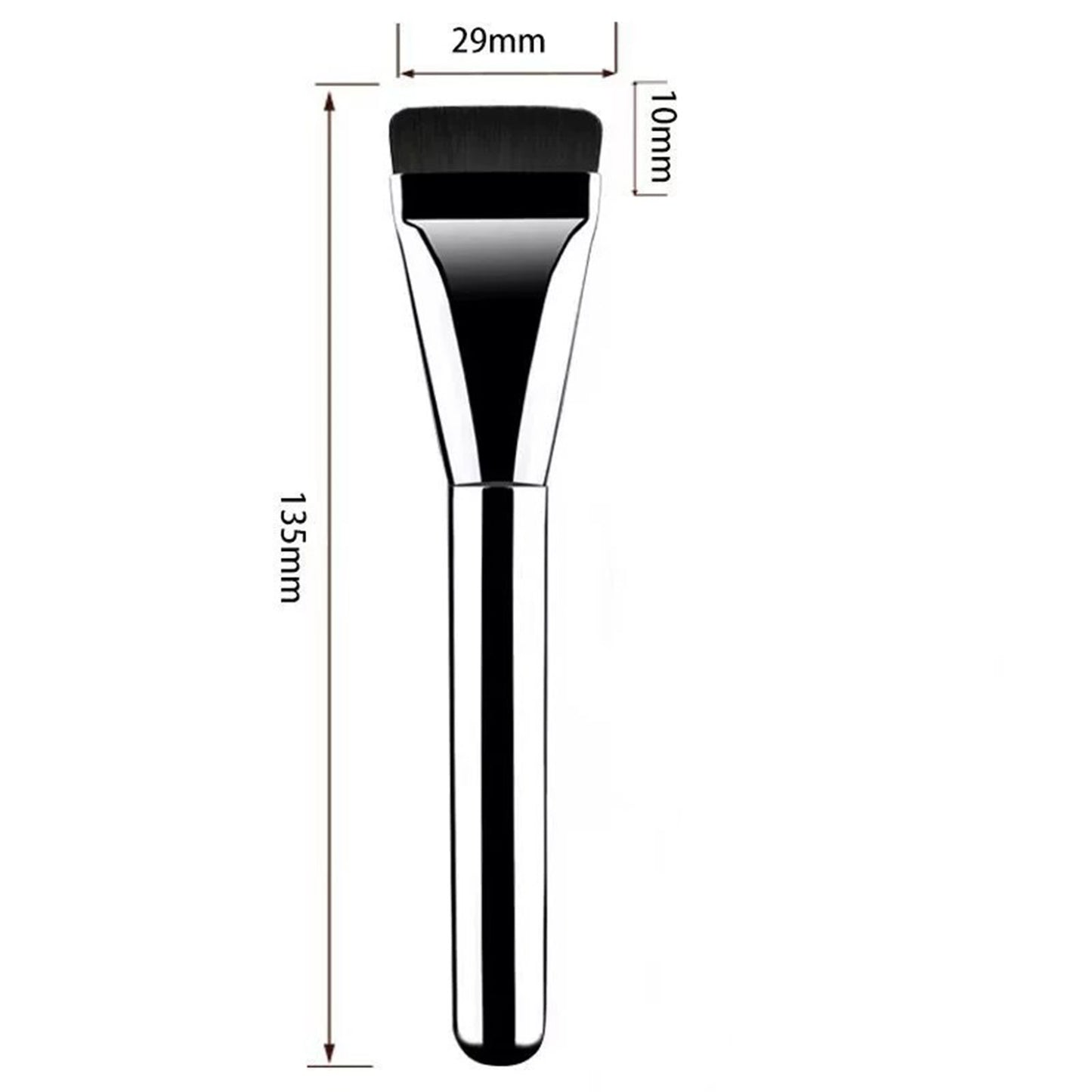 Ultra Thin Foundation Brush Flat Makeup Tool for Precise Application - Traceless Finish
