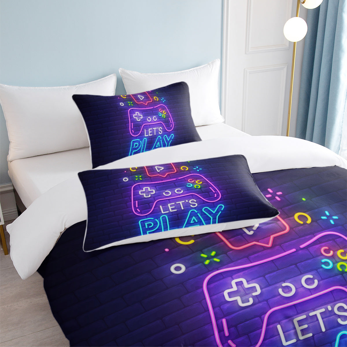 Gaming Duvet Cover Set with Pillow Shams - Multiple Sizes
