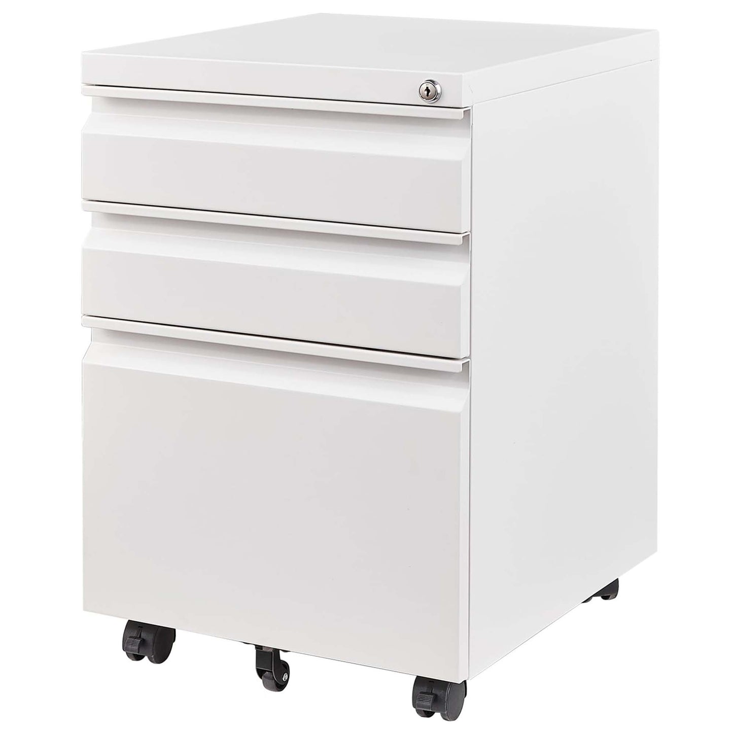 3 Drawer Mobile File Cabinet With Lock,Metal Filing Cabinets For Home