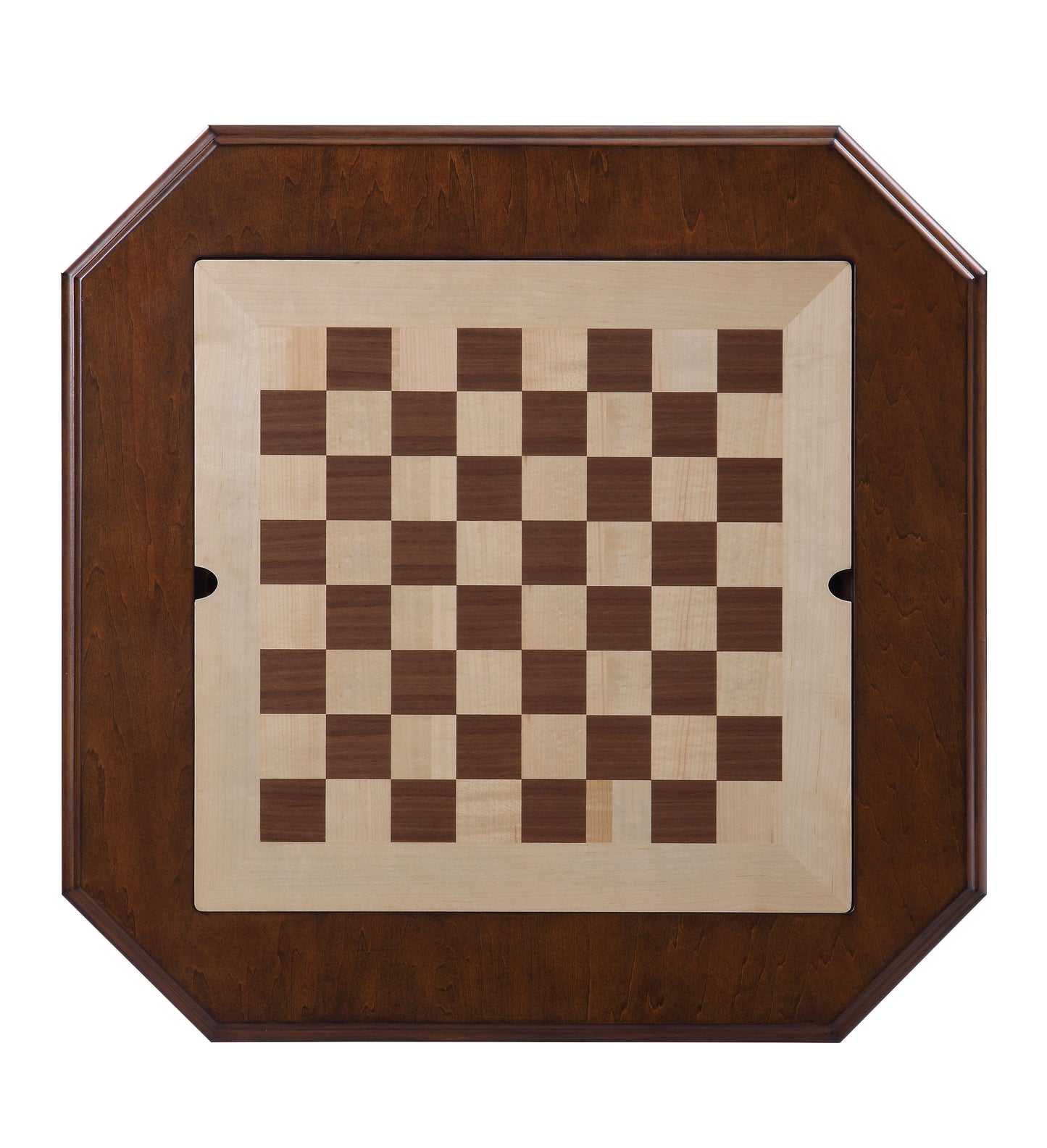 Bishop II Cherry Finish Reversible Chess & Checker Game Table