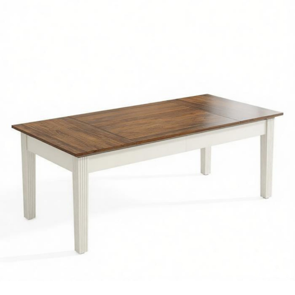 62-Inch Home Office Desk with Sturdy Wood Legs - Elegant Design